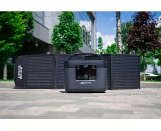 Портативная солнечная панель 2E 100W DC/USB-C/USB-A (2E-PSP0031) Black