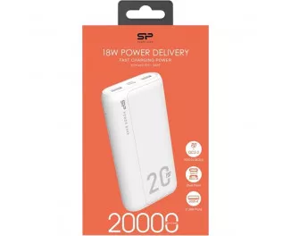 Портативний акумулятор 20000mAh Silicon Power QS15 White (SP20KMAPBKQS150W)