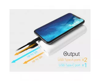Портативний акумулятор 20000mAh Silicon Power QS15 White (SP20KMAPBKQS150W)