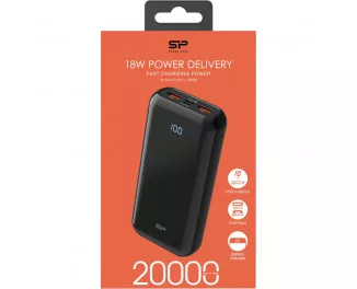 Портативний акумулятор 20000mAh Silicon Power QS28 Black (SP20KMAPBKQS280K)