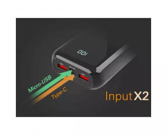 Портативний акумулятор 20000mAh Silicon Power QS28 Black (SP20KMAPBKQS280K)