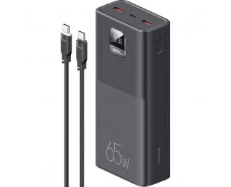 Портативний акумулятор 30000mAh USAMS PB68 QC3.0+PD3.0 65W Black (ATXLOGTC01)