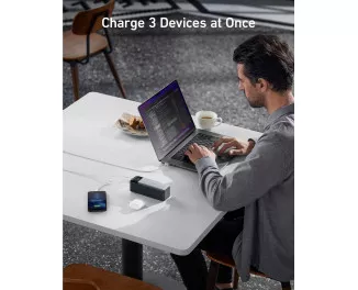 Портативный аккумулятор Anker 737 Power Bank (PowerCore 24K) 24000mAh 140W (A1289011) Black