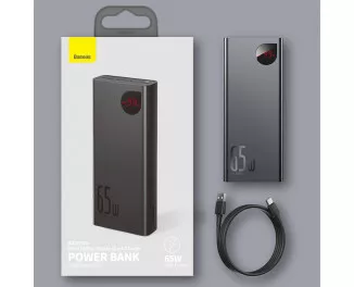 Портативный аккумулятор Baseus Adaman Metal Digital Display 20000mAh 65W (QC3.0 PD3.0) (PPIMDA-D01) Black