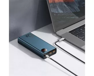Портативный аккумулятор Baseus Adaman Metal Digital Display 20000mAh 65W (QC3.0 PD3.0) (PPIMDA-D03) Blue