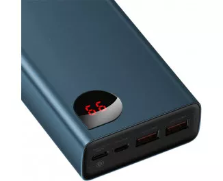 Портативный аккумулятор Baseus Adaman Metal Digital Display 20000mAh 65W (QC3.0 PD3.0) (PPIMDA-D03) Blue
