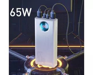 Портативный аккумулятор Baseus Amblight Digital Display Quick Charge 30000mAh 65W (PPLG-A02, PPLG000102) White