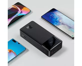 Портативный аккумулятор Baseus Bipow Digital Display 30000mAh 20W (QC3.0 PD) (PPBD050401, PPDML-N01) Black