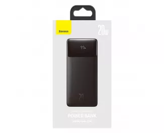 Портативный аккумулятор Baseus Bipow Digital Display (Overseas Edition) 10000mAh 20W (QC3.0 PD) (PPBD050301) Black