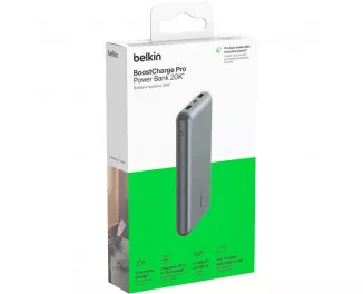 Портативный аккумулятор Belkin 20000mAh 15W Gray (BPB012BTGY)