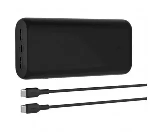 Портативний акумулятор Belkin 3-Port Compact 20000mAh 20W Black (BPB014BTBK)