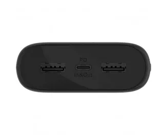 Портативний акумулятор Belkin 3-Port Compact 20000mAh 20W Black (BPB014BTBK)