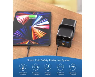 Портативный аккумулятор Choetech B664 50000mAh Black (B664-CCBE)