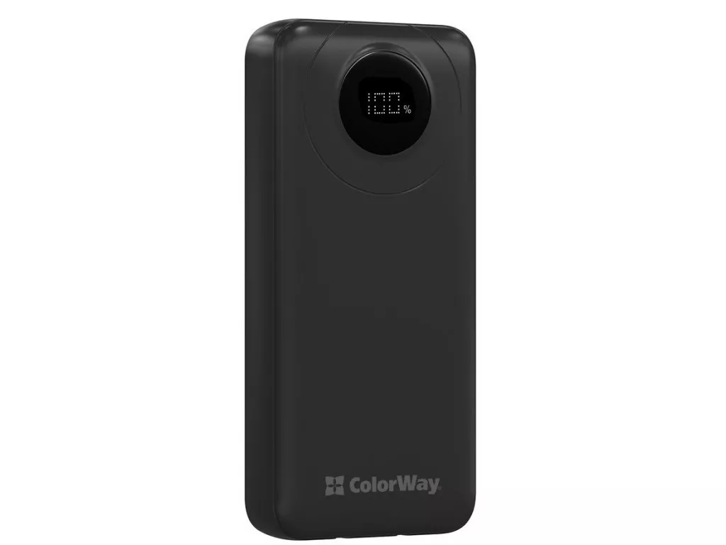 Портативний акумулятор ColorWay EnergyPlus 20000mAh Black (CW-PB200LPB4BK-PDD)
