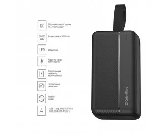 Портативный аккумулятор ColorWay High-power 2 30000mAh Black (CW-PB300LPC2BK-PD)