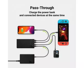 Портативный аккумулятор Green Cell GC PowerPlay20 20000mAh 18W (PBGC03) Black
