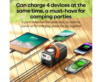 Портативный аккумулятор Remax RPP-123 Gutitan 27W 60000mAh Gray