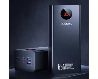 Портативний акумулятор Romoss Pro 65W 40000mAh Black (PEA40S)