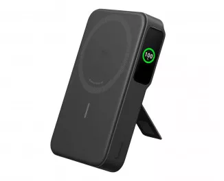 Портативний акумулятор з бездротовою зарядкою Anker MagGo Power Bank 10000mAh Black (A1654011)