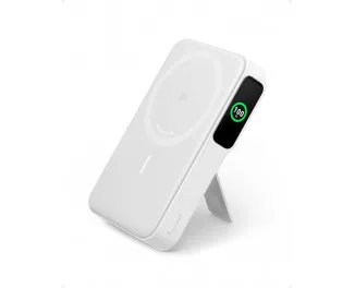 Портативний акумулятор з бездротовою зарядкою Anker MagGo Power Bank 10000mAh White (A1654021)