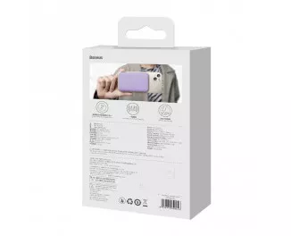 Портативный аккумулятор с беспроводной зарядкой Baseus Magnetic Mini 10000mAh 20W (Qi 15W) (P10059001513-00) Purle