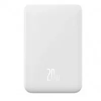 Портативний акумулятор з бездротовою зарядкою Baseus Magnetic Mini 20000mAh 20W White (PPCX150002) Портативний акумулятор з бездротовою зарядкою Baseus Magnetic Mini 20000mAh 20W White (PPCX150002)