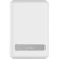 Портативный аккумулятор с беспроводной зарядкой Belkin BoostCharge Magnetic Wireless 5000mAh (BPD004BTWT) White