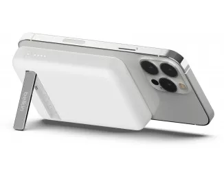 Портативный аккумулятор с беспроводной зарядкой Belkin BoostCharge Magnetic Wireless 5000mAh (BPD004BTWT) White