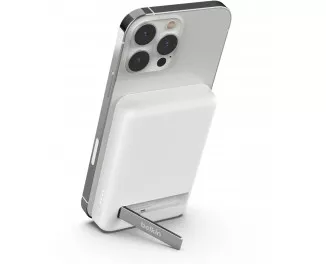 Портативный аккумулятор с беспроводной зарядкой Belkin BoostCharge Magnetic Wireless 5000mAh (BPD004BTWT) White