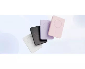Портативный аккумулятор с беспроводной зарядкой Belkin BoostCharge Magnetic Wireless 5000mAh (BPD004BTWT) White