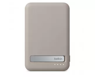 Портативный аккумулятор с беспроводной зарядкой Belkin BoostCharge Pro Magnetic 5K 5000mAh Sand (BPD006jqSD-APL, HRX42)