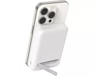 Портативний акумулятор з бездротовою зарядкою Belkin BoostCharge Pro Magnetic Qi2 10000mAh 15W (BPD008BTWH) White