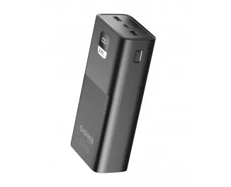 Портативный аккумулятор Sigma mobile X-Power SI30A6QLX 30000mAh Black (4827798835111)