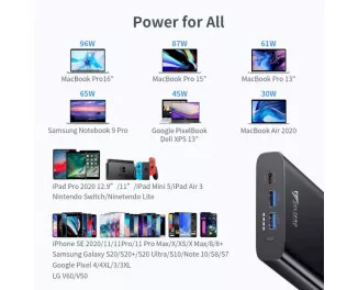 Портативний акумулятор Voltero S25 26800mAh 100W Black (8720828063101, 6090525828894)