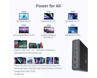 Портативный аккумулятор Voltero S50 50000mAh 100W Black (8720828063200, 6090537940980)