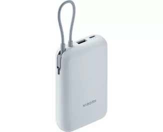 Портативный аккумулятор Xiaomi 10000mAh 22.5W Integrated Cable Blue (BHR9073GL)