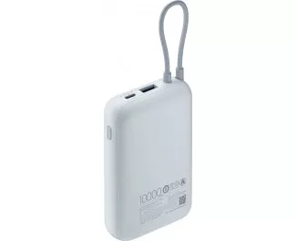 Портативный аккумулятор Xiaomi 10000mAh 22.5W Integrated Cable Blue (BHR9073GL)
