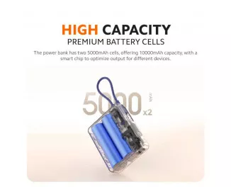 Портативний акумулятор Xiaomi 10000mAh 33W Integrate Cable Blue (BHR9341GL)