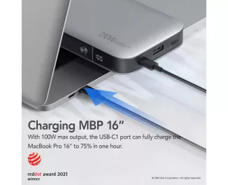 Портативний акумулятор ZMi PowerPack No. 20 Model 25000mAh 210W Backup Battery (QB826G)