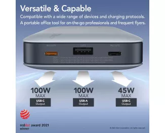 Портативний акумулятор ZMi PowerPack No. 20 Model 25000mAh 210W Backup Battery (QB826G)