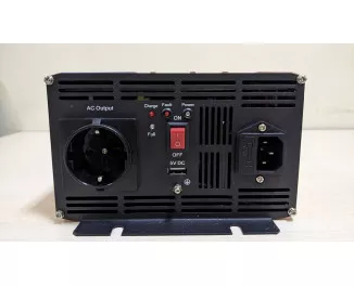 Перетворювач (інвертор) + зарядний пристрій Pulsepad PSWCH-500 12V 500W PURE SINE WAVE