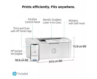 Принтер лазерный HP LaserJet M110we c Wi-Fi (7MD66E)