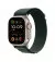 Ремешок для Apple Watch Ultra 49mm Apple Alpine Loop Dark Green - Natural Titanium Finish - Medium (MXMV3)
