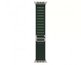 Ремешок для Apple Watch Ultra 49mm Apple Alpine Loop Dark Green - Natural Titanium Finish - Medium (MXMV3)