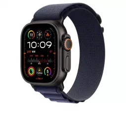 Ремешок для Apple Watch Ultra 49mm Apple Alpine Loop Navy - Black Titanium Finish - Large (MYPY3)