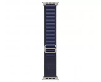 Ремешок для Apple Watch Ultra 49mm Apple Alpine Loop Navy - Natural Titanium Finish - Small (MXMX3)