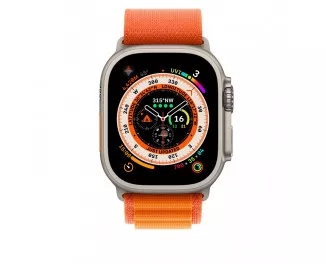 Ремінець для Apple Watch Ultra 49mm Apple Alpine Loop Orange - Medium (MQE33)