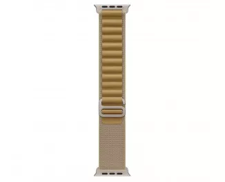 Ремешок для Apple Watch Ultra 49mm Apple Alpine Loop Tan - Natural Titanium Finish - Medium (MXN23)