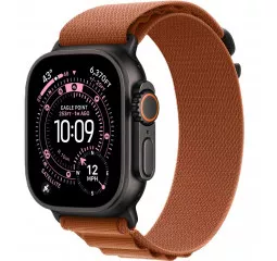 Ремешок для Apple Watch Ultra 49mm Apple Alpine Loop Terra Cotta - Black Titanium Finish - Small (MG9D4)