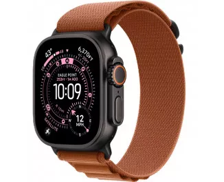 Ремешок для Apple Watch Ultra 49mm Apple Alpine Loop Terra Cotta - Black Titanium Finish - Small (MG9D4)